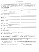 Individual Confidential Income Tax Questionnaire Form - State Of Ohio