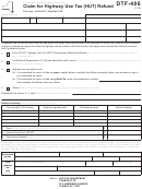 Form Dtf-406 - Claim For Highway Use Tax (hut) Refund