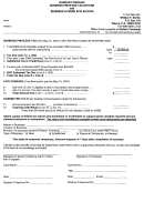 Business Privilege Tax Return And Business License Application Form - State Of Pennsylvania