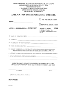 Application For Fundraising Counsel Form - State Of Rhode Island