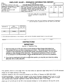 Form Ct Uc-2r - Employer Wage & Research Information Report Form - Connecticut Department Of Labor, Connecticut
