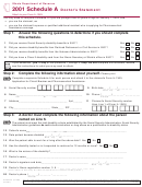 Form Il-1363 - Schedule A - Doctor's Statement - 2001