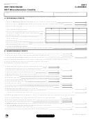 Form C-8000mc - Michigan Sbt Miscellaneous Credits - 2001 Printable pdf