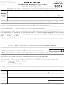 Form Ct-709 Ext - Application For Extension Of Time To File Connecticut Gift Tax Return December - 2001