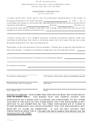 Exemption Crtificate Form - State Of Arkansas - Department Of Finance And Administration - Sales And Use Tax Section - 1997