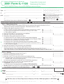 Form Il-1120 - Corporation Income And Replacement Tax Return - 2001 Printable pdf