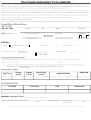 Payroll Payment Authorization Form For Casual Staff