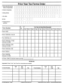 Form 6112 - 1998 - Prior Year Tax Forms Order - Department Of The Treasury - Internal Revenue Service