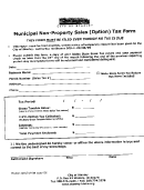 Municipal Non-property Sales (option) Tax Form