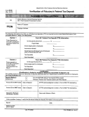 Form 6123 - Verification Of Fiduciary's Federal Tax Deposit