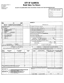 Retail Sales Tax Return Form - City Of Alamosa Printable pdf