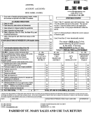 Sales And Use Tax Return Form - Parish Of St. Mary