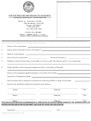 Application For Certificate Of Authority - Colorado Secretary Of State