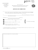 Form Dfi/corp/53 - Articles Of Correction