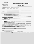 Monthly Prepayment Form (sales Tax) - City Of Unalaska - Alaska