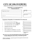 Hospitality And Accommodations Fee Form