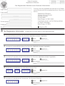 Form R-1342 - Tax Registration Numbers And Contract Information Form
