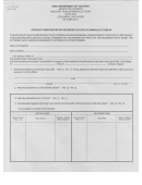 Form 20 - Affidavit Form Substantiating Decedent's State Of Domicile At Death