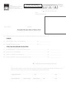 Form Dr 309635 - Blender/wholesaler Of Alternative Fuel Tax Return