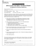 Application For Direct Payment Permit Form