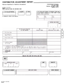 Form Uct-7842 - Contribution Adjustnebt Report