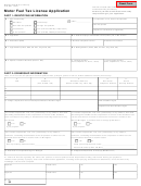 Form 3712 - Motor Fuel Tax License Application