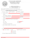 Application For Swim Line Permit Form