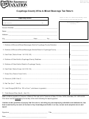 Form Et-210 - Cuyahoga County Wine & Mixed Beverage Tax Return