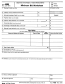 Form 4585 - Minimum Bid Worksheet