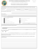 Dbpr Form Ab&t 4000a-015 - Application To Return Alcoholic Beverages
