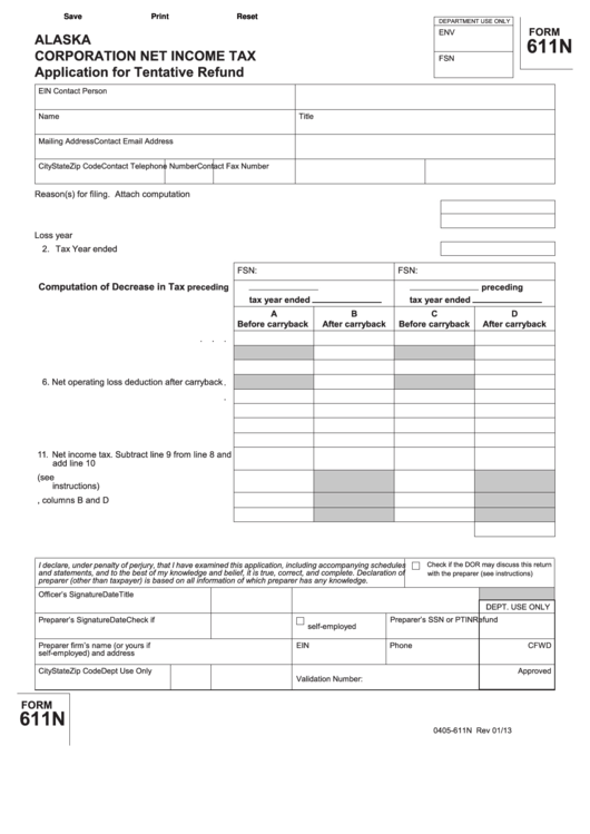 fillable-form-611n-application-for-tentative-refund-alaska