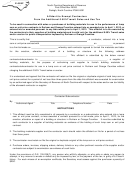 Form E-589f - Affidavit To Exempt Contractors From The Additional 0.50%transit Sales And Use Tax