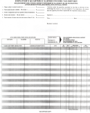 Employer's Quarterly Earned Income Tax Return Form
