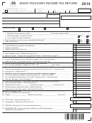 Form 66 - Idaho Fiduciary Income Tax Return/form Id K-1 - Partner's,shareholder's Or Beneficiary's Share Of Adjustments,credits, Etc. - 2014
