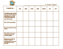 Chinchilla Care Chart Template