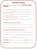 Cell Phone Contract Template