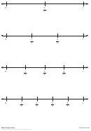 Number Lines Worksheet