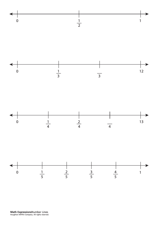Number Lines Worksheet Printable pdf