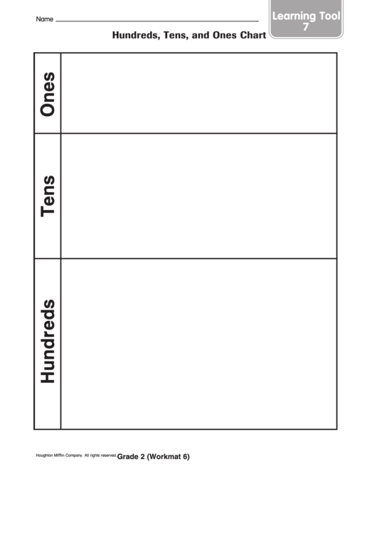 Grade 2 (Workmat 6) Template Printable pdf