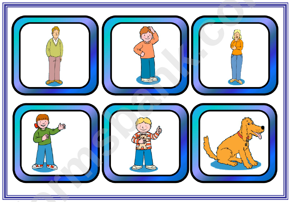Oxford Reading Tree Character Lotto Template