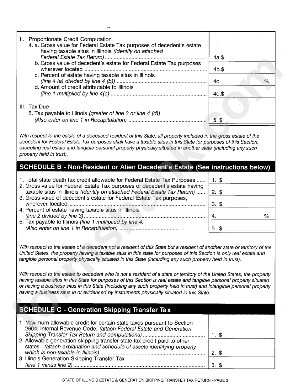 Form 700 - Estate & Generation Skipping Transfer Tax Return