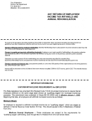 Return Of Employees Income Tax Withheld And Annual Reconciliation Form Printable pdf