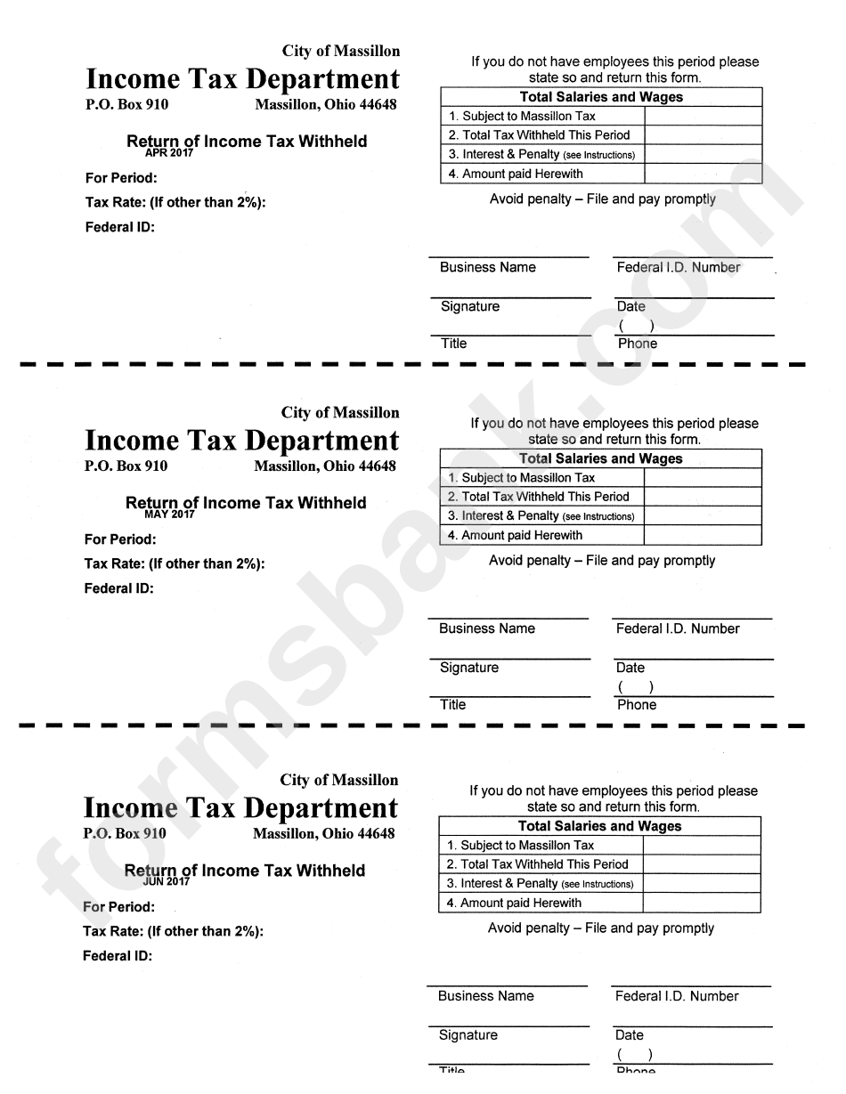Return Of Employees Income Tax Withheld And Annual Reconciliation Form