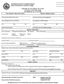 Application For New Business Tax License And Report To The County Clerk Form - Davidson County