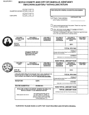 Employer's Quarterly Withholding Return Form - Boyle County And City Of Danville