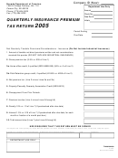 Form Pt-03 - Quarterly Insuarance Premium Tax Return - 2005