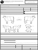 Fillable State Form 550 - Application For Livestock Brand Registration Printable pdf