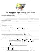Pre-adoption Home Inspection Form