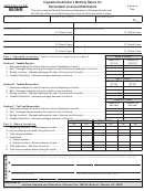 Arizona Form 800nr - Cigarette Distributor's Monthly Return For Nonresident Licensed Distributors - Arizona Department Of Revenue