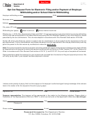 Form Wt Oor - Opt Out Request Form For Electronic Filing And/or Payment Of Employer Withholding And/or School District Withholding